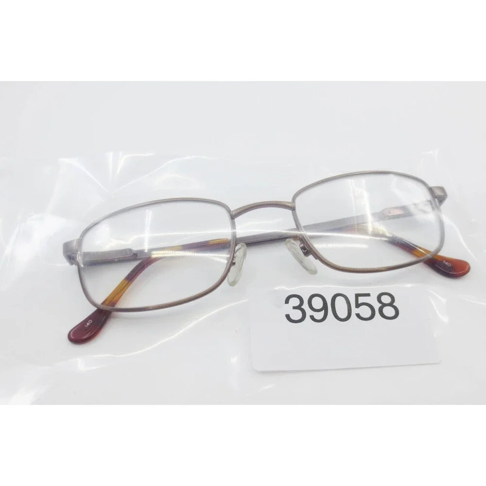 Titmus T264 ANB CS64 Z87-2 Brown Metal Rectangular Safety Eyeglass Frames